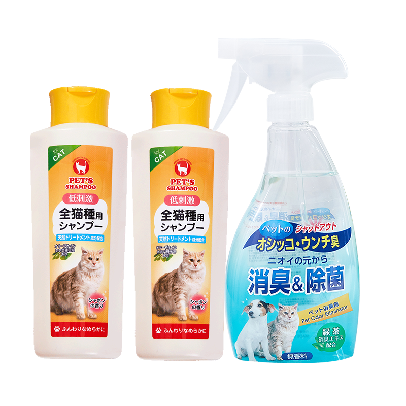 日本进口猫咪除菌沐浴露