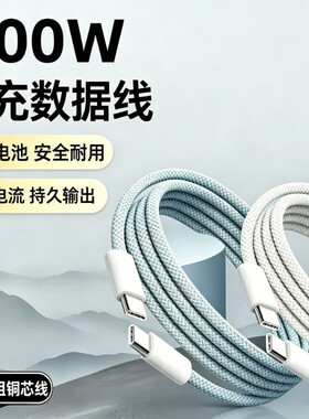 iPhone17双Type-C100W快充线