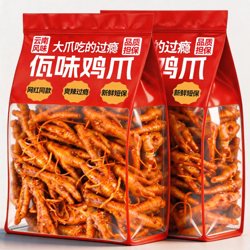 佤味鸡爪佤族特色美食爽辣过瘾