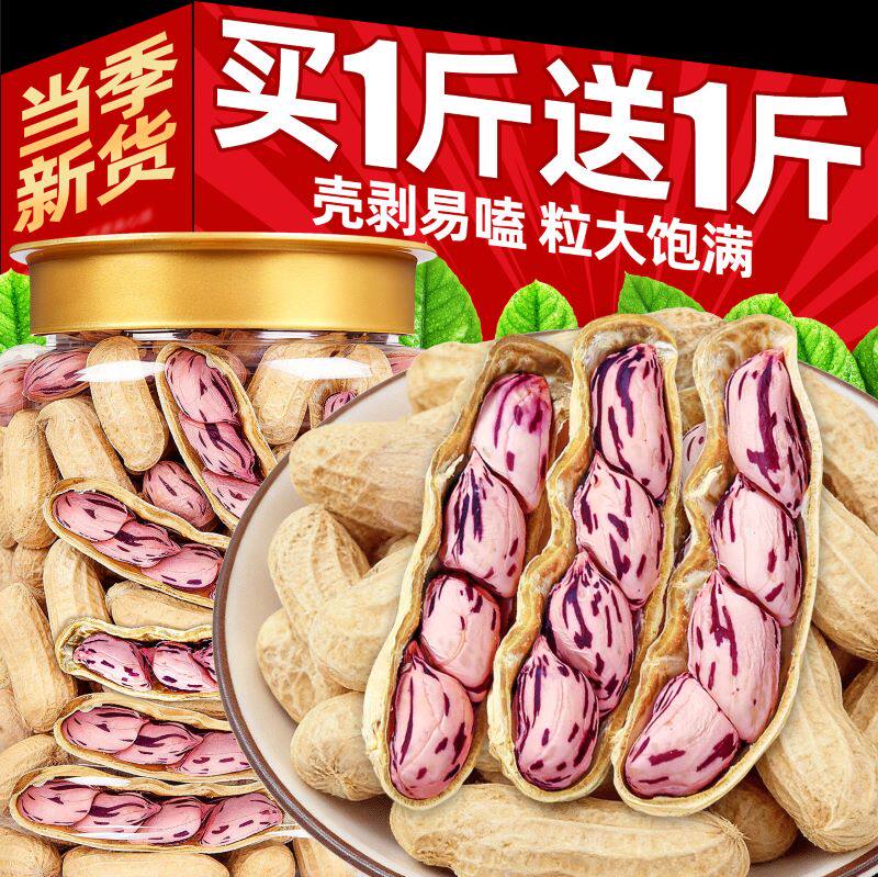 新货云南七彩花生特产2026带壳熟花生旗舰店新鲜晒干炒货休闲零食