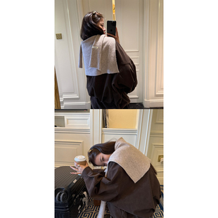 yaya shop 绵绵奶霜氛围感全羊毛披肩女 9.14 Here