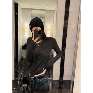 刚需松弛淡然羊毛天丝心机叠穿酥糊炸裂打底衫 shop yaya Here