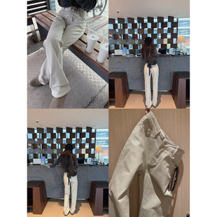 yaya 微微喇叭显比例牛仔裤 shop 杏仁奶盖肌理纹路窄版 8.25 Here