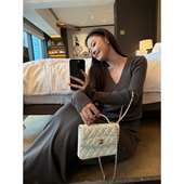 温柔养成记私服系列纸片人桑蚕丝羊毛双层密织针织套装