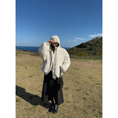 shop Here yaya 北海道牛乳软萌萌随意感面包蓬松90白鸭绒羽绒服