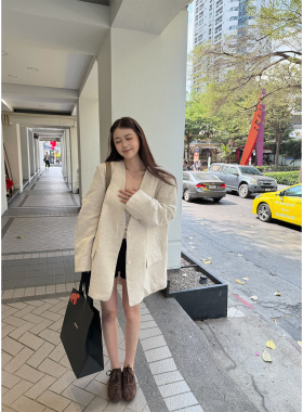 Here yaya shop 3.3 20:00低调老钱很松弛的麻棉复合重工水洗外套