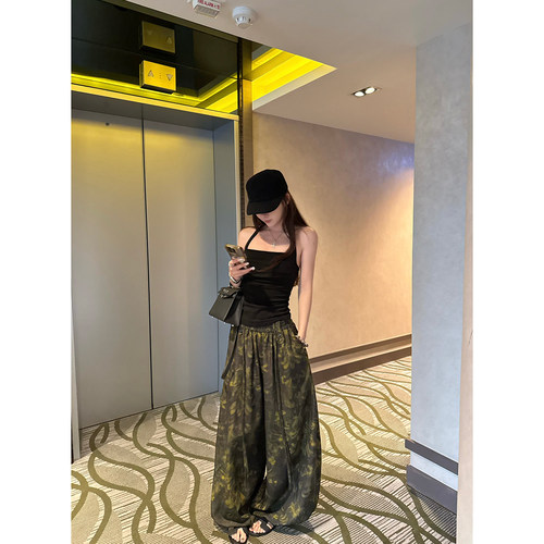 Here yaya shop 5.21 20:00中古感时髦街头调调ji致舒适感垂垂裤