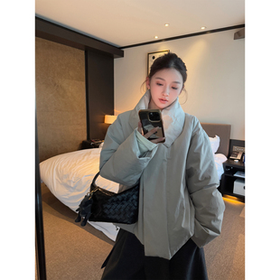 12.8 shop 暖宝宝极简冷淡风立领抗风多种穿法洋气棉衣 yaya Here