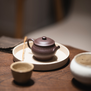 宜兴紫砂壶原矿深井老紫泥 陶艺家沈思宇原创设计授权 淳如尘缘壶