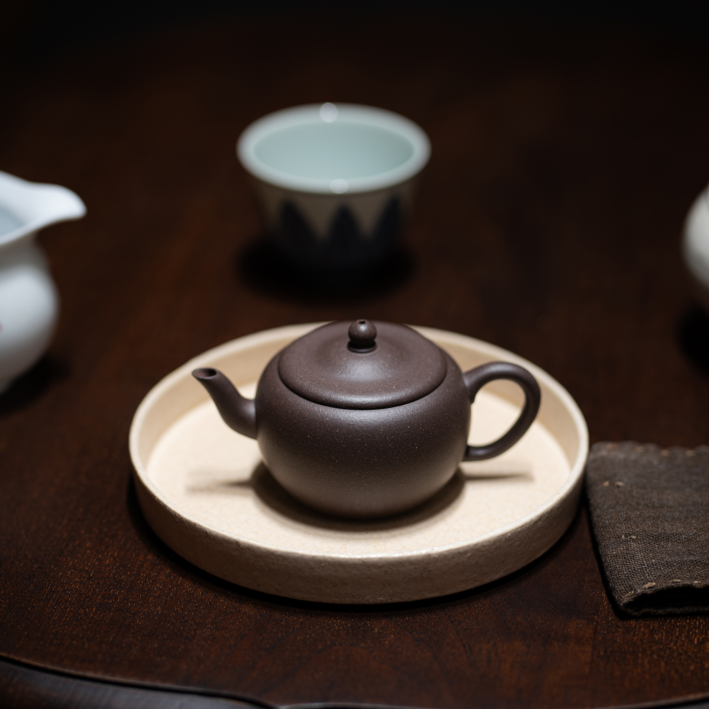 宜兴紫砂壶原矿天青泥紫泥 用卿古式壶 明清古壶款式 文人壶120cc