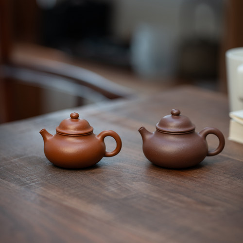 宜兴紫砂壶 赵庄朱泥 小可爱 迷你容天壶 约85CC 便携茶具 一人饮