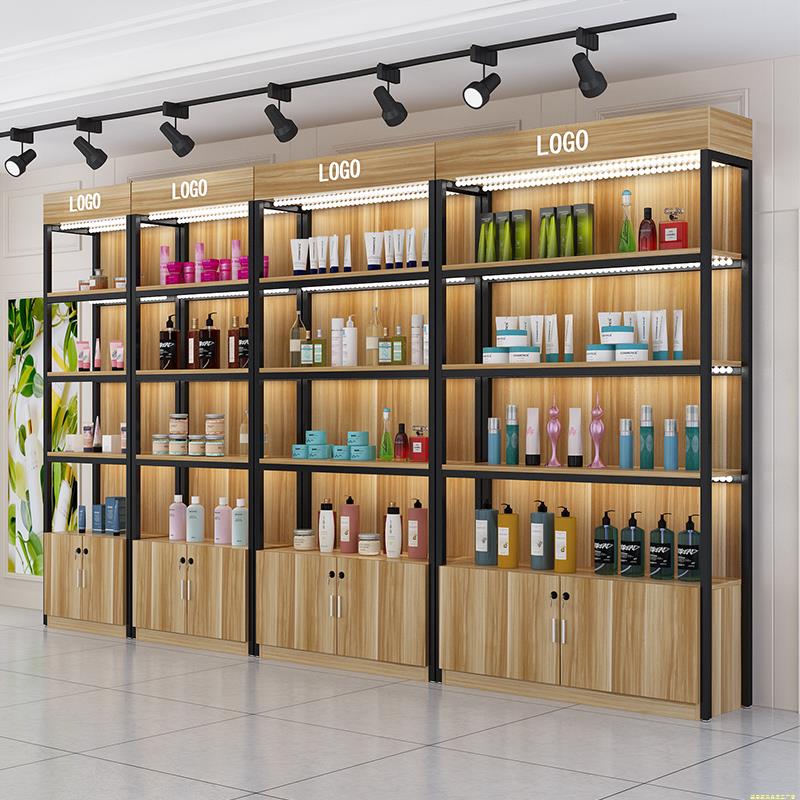 货架展示架多层超市烟酒陈列多功能美容院产品化妆品展示柜置物架