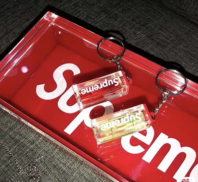 日本正品Sup eme 18FW UNSEEN Level Keychain水平仪钥匙扣挂件