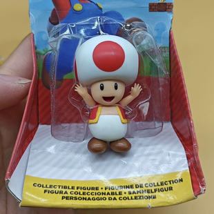 任天堂/JAKKS正版超级马里奥奇诺比奥队长手办公仔现货包邮