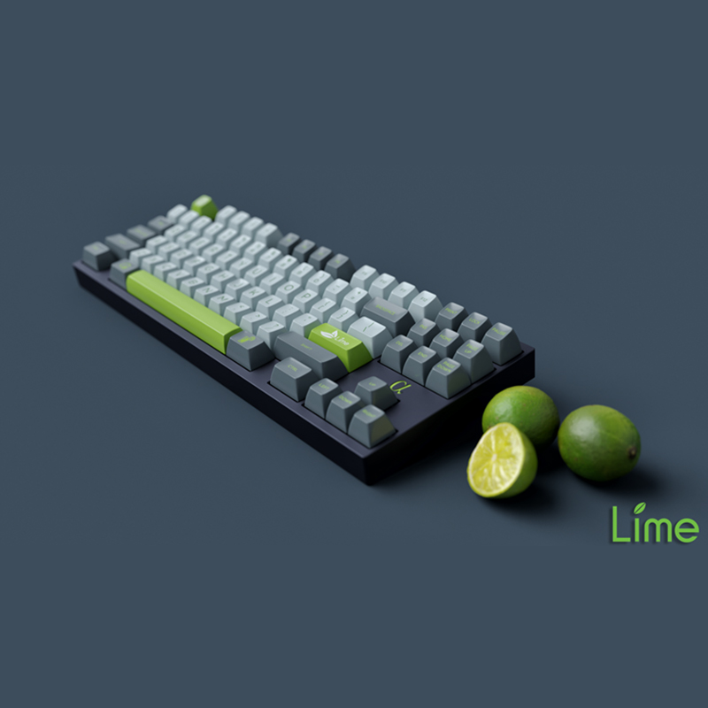 Maxkey sa二色球帽青柠 Lime机械键盘键帽 abs双色球帽现货-封面