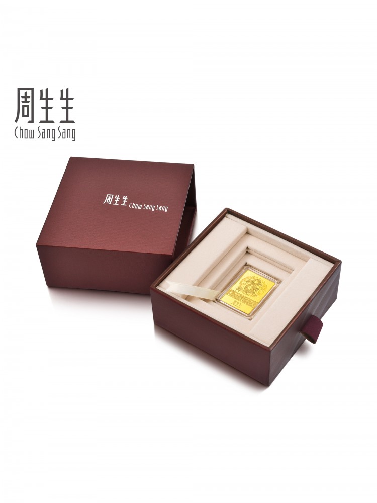 Zhou Shengsheng invested in gold slices 5g Au999.9 zodiac dragon gold piece gold bar 94228D