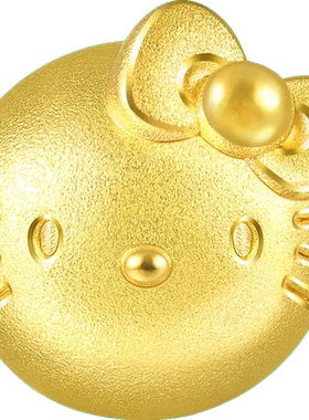 周生生三丽鸥家族Hello Kitty达摩黄金转运珠Charme串珠