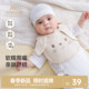 英氏婴儿口水巾四季 可用宝宝辅食吸水围嘴大耳朵兔子27X19cm可爱