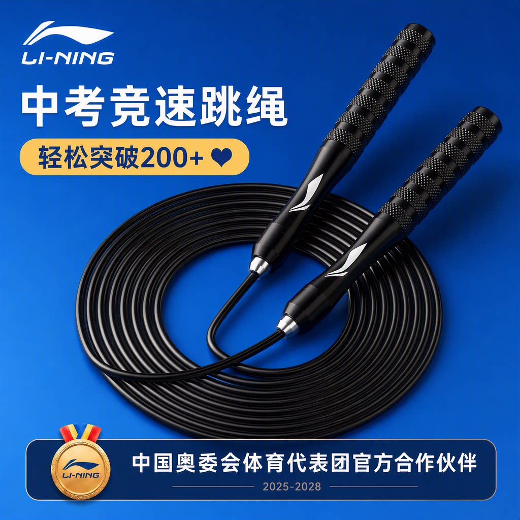 李宁中考体育考试标准专用跳绳