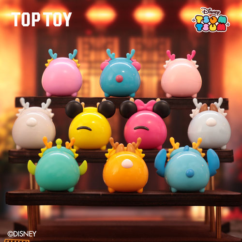 TOPTOY迪士尼松松mini萌龙宝宝萌粒史迪仔三眼仔手办盲盒桌面摆件