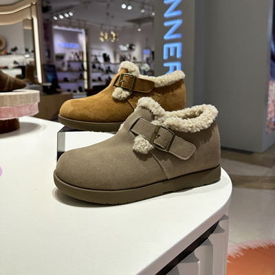 EBLAN伊伴女鞋冬季加厚雪地棉鞋