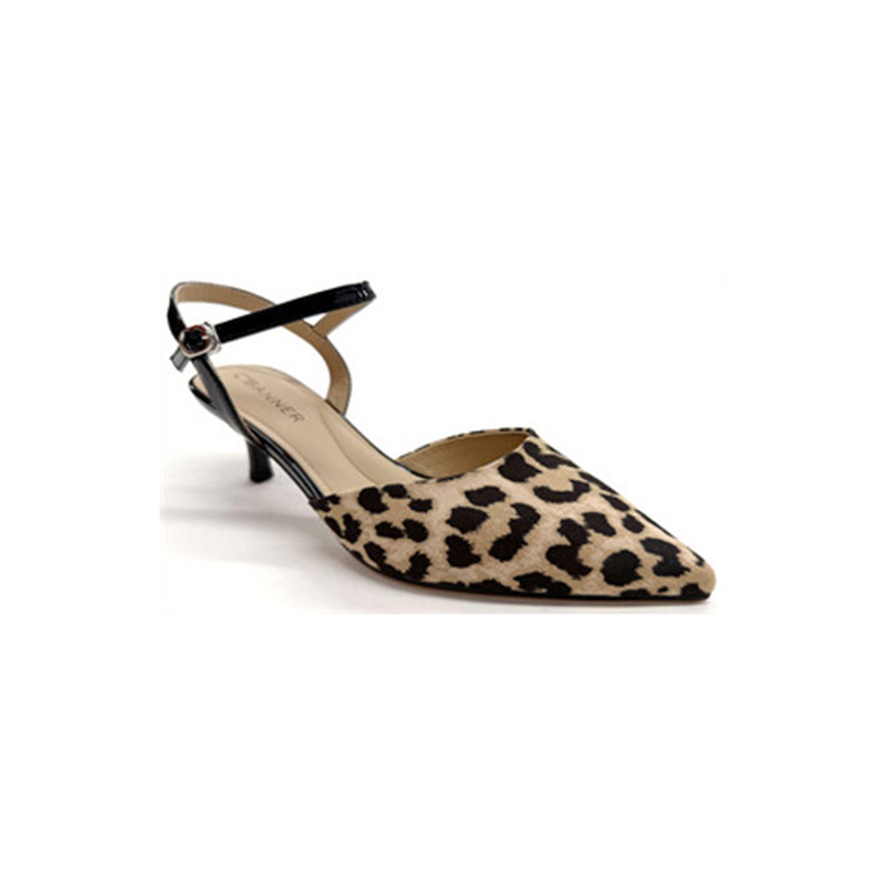 千百度女鞋豹纹尖头高跟包头凉鞋2026新款春夏性感精致A26288115