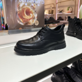 冬季 2025新款 加绒加厚软底真皮年轻A25617354 男鞋 千百度休闲皮鞋