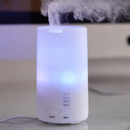 办公桌卧室小型静音香薰加湿器 USB无印香薰带灯 可加精油香薰