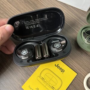 jeep蓝牙耳机高配版挂耳式降噪耳骨传导男女户外运动长续航