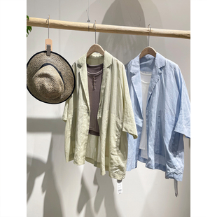 短外套西装 掂量女装 领宽松外搭L2V01K14160 中袖 简约薄款 夏季 新款