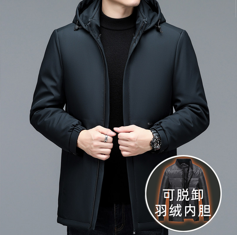 主推可脱内胆！跑量款8218/P168商务爸爸羽绒服中老年冬装外套,男装羽绒服,星座1216