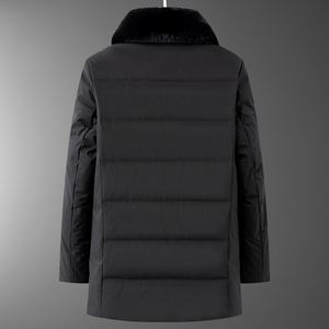 高品棉服！8813/P140中老年冬季加绒加厚外套爸爸棉衣老年中长款图片