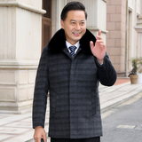 8121/P200羽绒内胆羊毛呢大衣爸爸大衣中老年父亲冬装外套风衣，男装毛呢大衣，星座1216