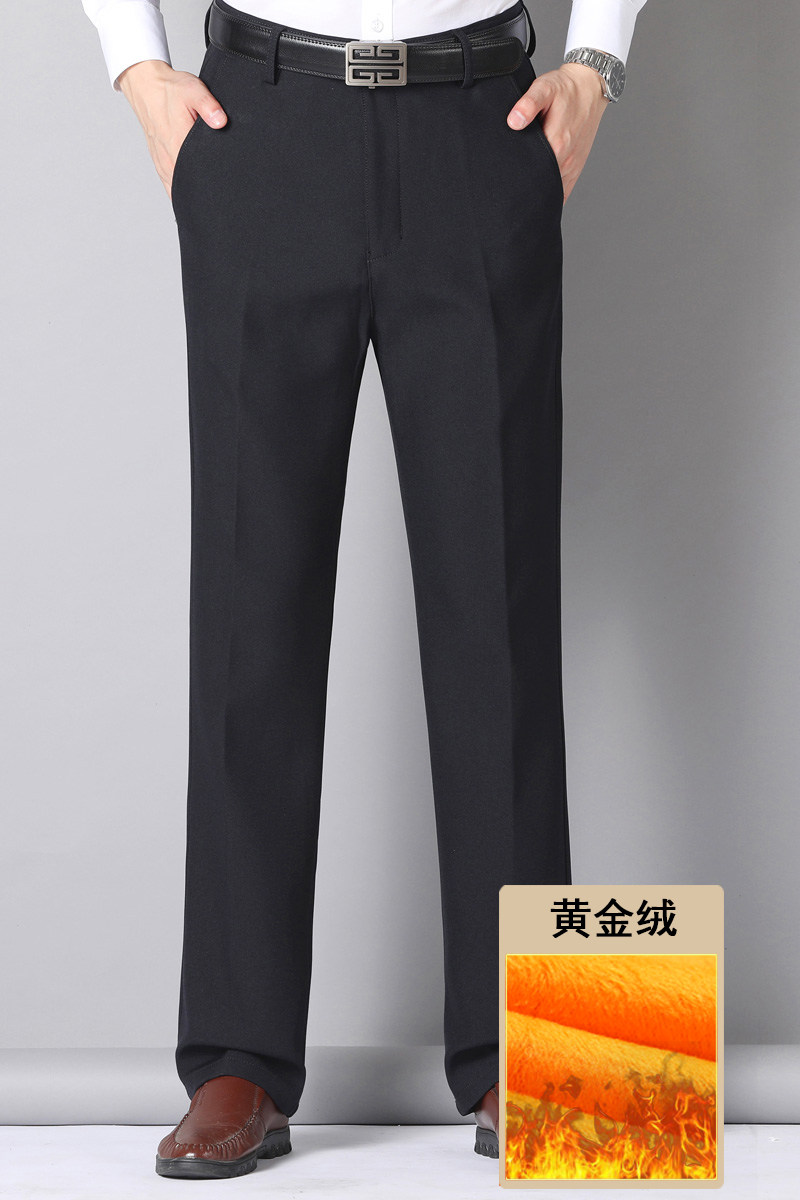 长年有货大爆版！909/P35加绒加厚中老年男裤爸爸冬季商务西裤男,男装西裤,星座1216
