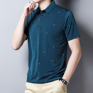 2121/P30 商务短袖中年夏装潮流爸爸休闲半袖男Polo衫图片