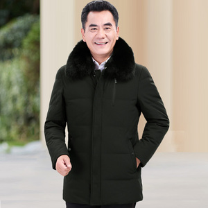 高质量棉服8805/P135中老年爷爷外套爸爸棉衣老人加绒加厚中长款图片