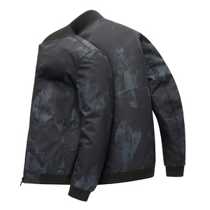 2215/P55 2023新款棒球服外套男爸爸商务休闲夹克中年外套男图片