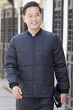 502/P65中老年羽绒内胆老人保暖羽绒内衣爷爷宽松羽绒服爸爸内胆，男装羽绒服，星座1216