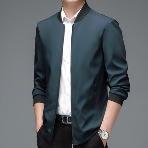 283/P40商务休闲2023新款夹克外套中年男士棒球服薄款上衣