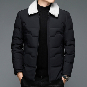 92001/P190中老年休闲商务羽绒服外套中青年爸爸轻薄羽绒衣外套图片