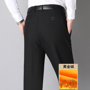 长年有货大爆版！909/P35加绒加厚中老年男裤爸爸冬季商务西裤图片