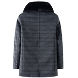 8121/P200羽绒内胆羊毛呢大衣爸爸大衣中老年男装外套风衣，男装毛呢大衣，星座1216