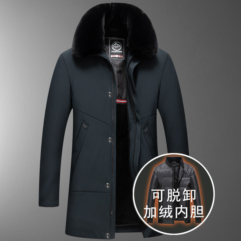 大爆版-高品质！98828/P150中老年棉衣爸爸装加绒加厚棉服图片