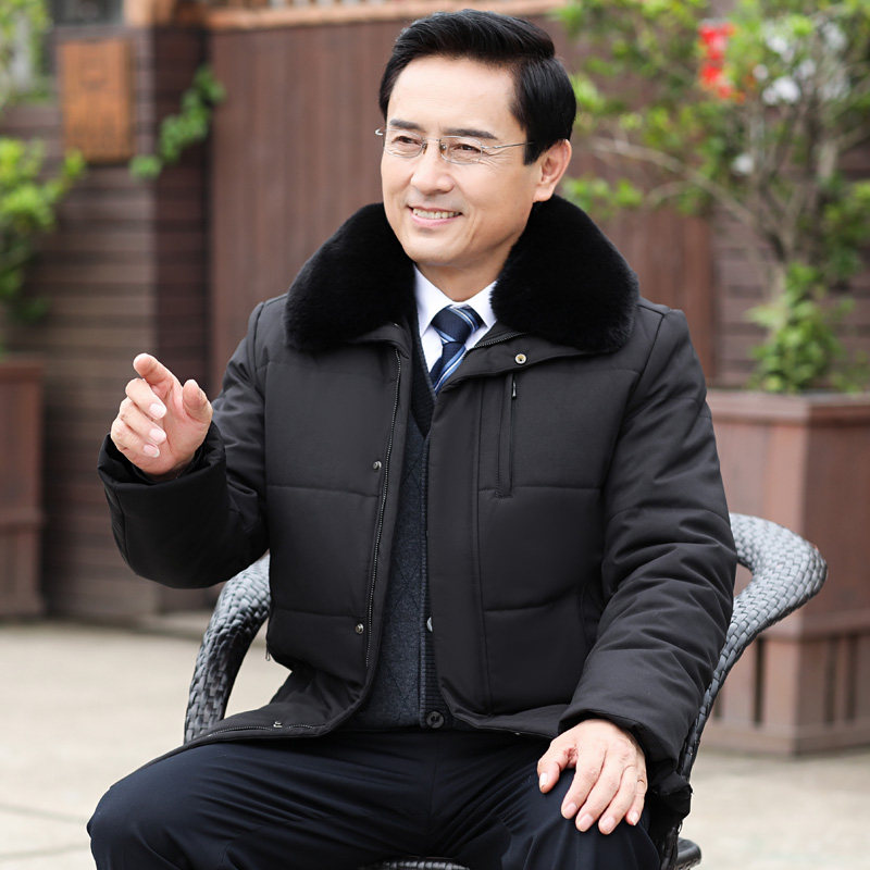 高质量棉袄8805/P135中老年冬装外套爸爸棉衣老人加绒加厚褂子,男装棉衣,星座1216