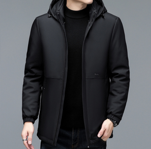 高品质可脱内胆可脱帽子8216/P150爸爸棉服中老年棉袄中长棉衣男图片
