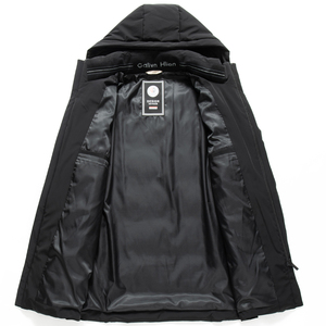 高品货！9902/P280中老年商务休闲中长款羽绒服中年爸爸羽绒服图片