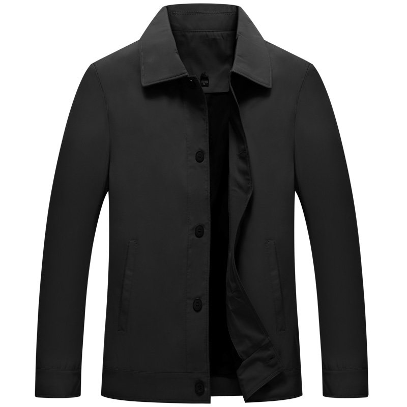 2805/P75大货款！翻领钮扣夹克衫男中老年外套衣服中年人衣服,男装夹克,星座1216