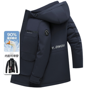 新标90鹅绒服！@主推！可脱内胆！8306/P215商务爸爸羽绒服图片
