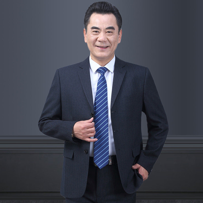 长年不断货！303/P205商务西装爸爸婚礼礼服套装父亲正装西服,男装西服套装,星座1216
