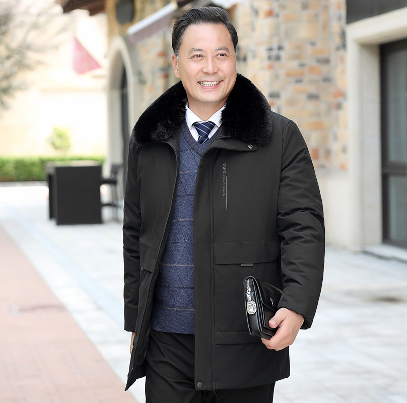 主推版2189/P100商务爸爸棉服中老年父亲棉袄中年男装保暖外套,男装棉衣,星座1216
